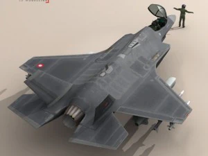 f 35 a royal danish air force 3D Model