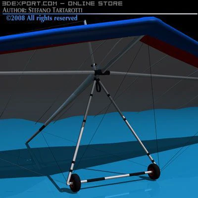 hang glider 3D Model .c4d .max .obj .3ds .fbx .stl .blend 