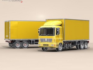 box truck 2 3D Model