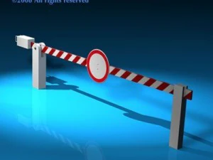 boundary automatic barrier 3D Model