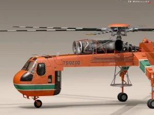 s64f and s64e skycrane 3D Model