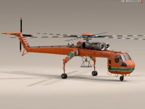 s64e skycrane 3D Model