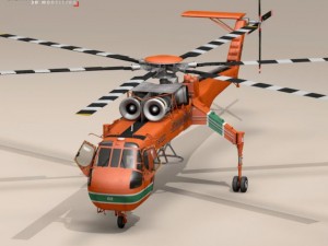 s64e skycrane 3D Model