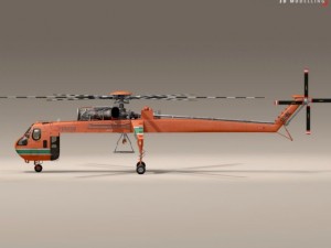 s64e skycrane 3D Model