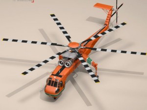 s64e skycrane 3D Model