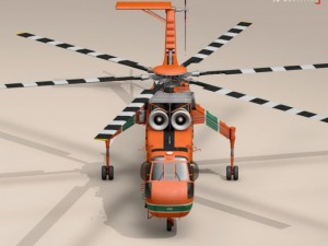 s64e skycrane 3D Model