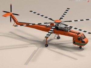 s64e skycrane 3D Model