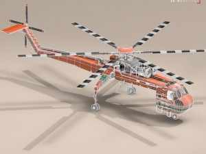 s64e skycrane 3D Model