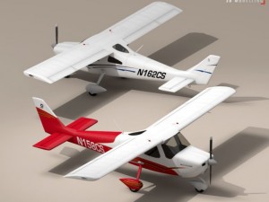 c162 skycatcher Modello 3D