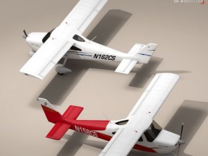 c162 skycatcher Modello 3D
