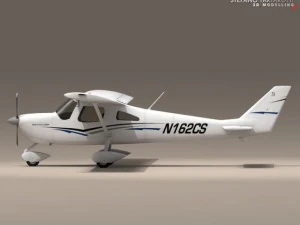 c162 skycatcher 3D Модель