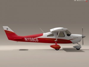 c162 skycatcher Modello 3D
