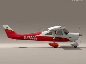 c162 skycatcher 3D Модель
