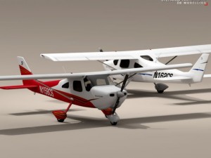 c162 skycatcher Modello 3D