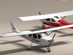 c162 skycatcher Modello 3D