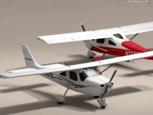 c162 skycatcher 3D Модель