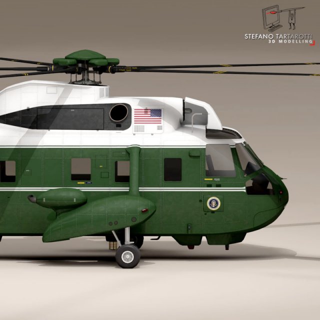 vh3d marine one 3D-Modell .c4d .max .obj .3ds .fbx .stl .blend 