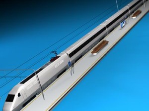 high speed train Model 3D
