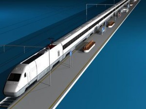 high speed train 3D 모델