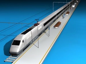 high speed train 3D 모델