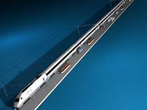 high speed train 3D 모델