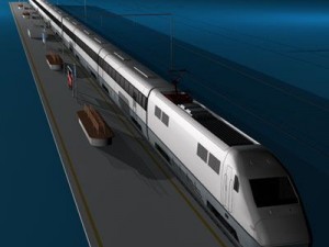 high speed train 3D 모델