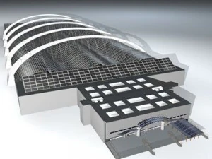 中央駅 3Dモデル
