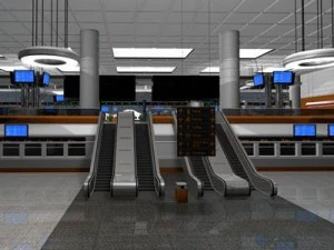 中央駅 3Dモデル