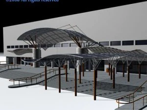 中央駅 3Dモデル