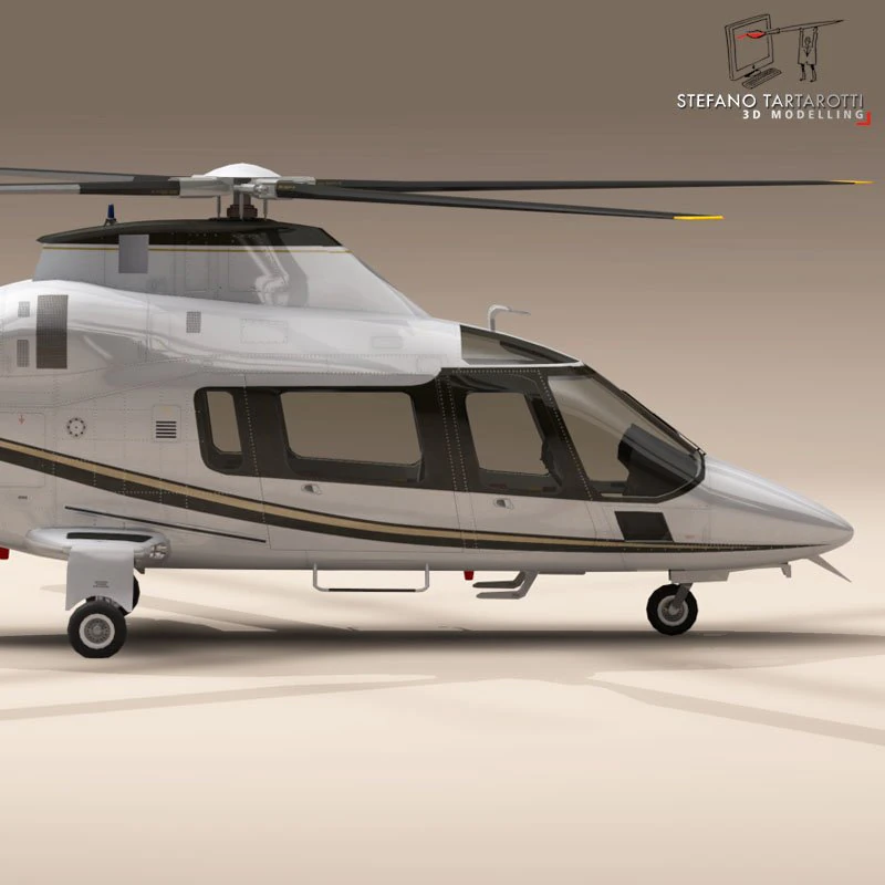 aw109 copter 3D Model .c4d .max .obj .3ds .fbx .stl .blend 