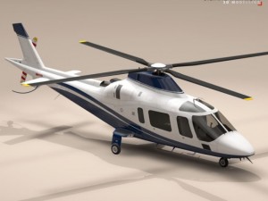 aw109 copter Modelo 3D