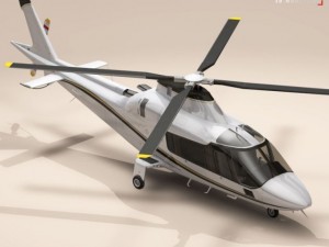 aw109 copter Modelo 3D