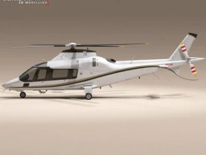 aw109 copter 3D Model
