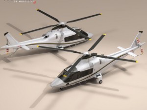aw109 copter Modelo 3D