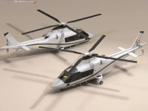 aw109 copter 3D Model