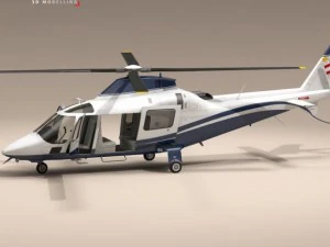 aw109 copter 3D Model