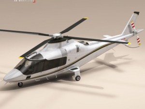 aw109 copter Modelo 3D