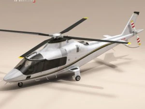 aw109 copter 3D Model