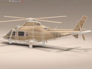 aw109 copter 3D Model