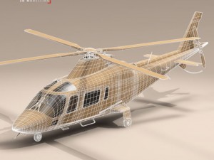 aw109 copter Modelo 3D