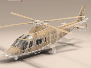 aw109 copter 3D Model