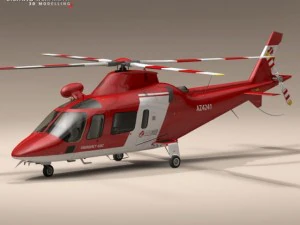 aw109 air ambulance 3D Model
