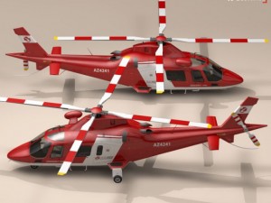 aw109 air ambulance Modello 3D