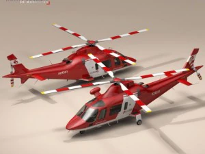 aw109 air ambulance 3D Model