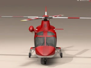 aw109 air ambulance 3D Model