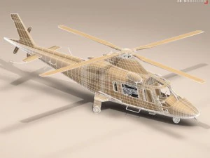 aw109 air ambulance 3D Model