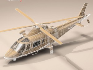 aw109 air ambulance Modello 3D