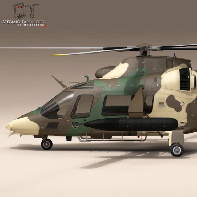 aw109luh south africa 3D Модель .c4d .max .obj .3ds .fbx .stl .blend 