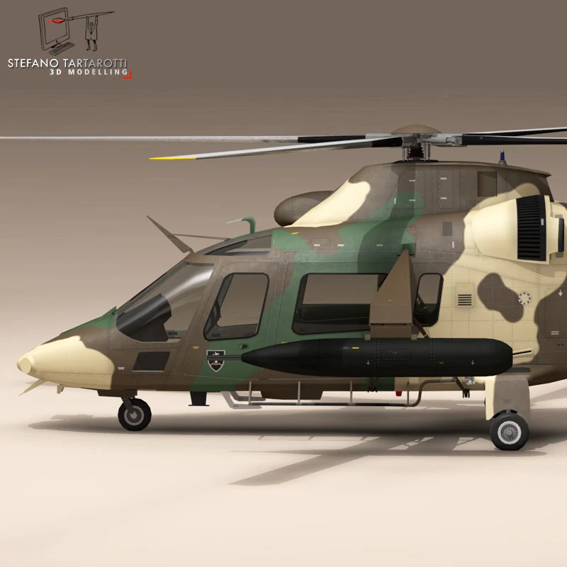 aw109luh south africa 3D Model .c4d .max .obj .3ds .fbx .stl .blend 