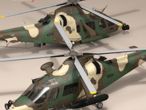 aw109luh south africa 3D Модель